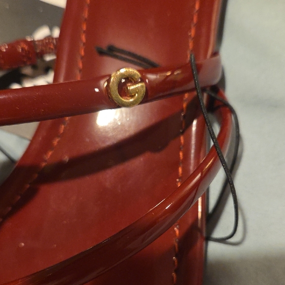 Women's Burgundy Sandals - Picture 2 of 4